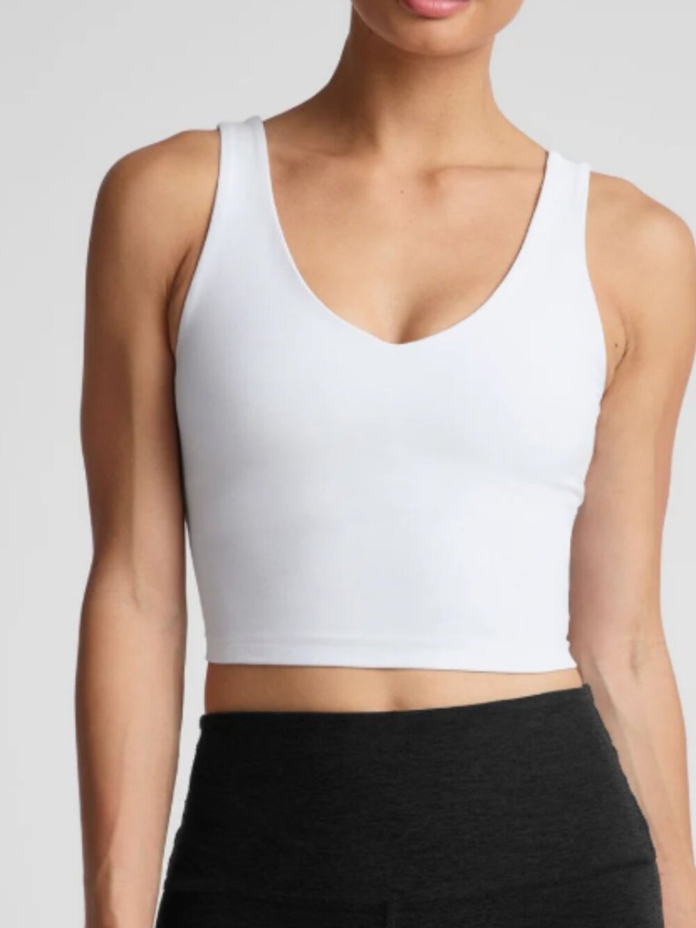 Beyond Yoga Spacedye™ Good Day Cropped Tank WHITE NWT